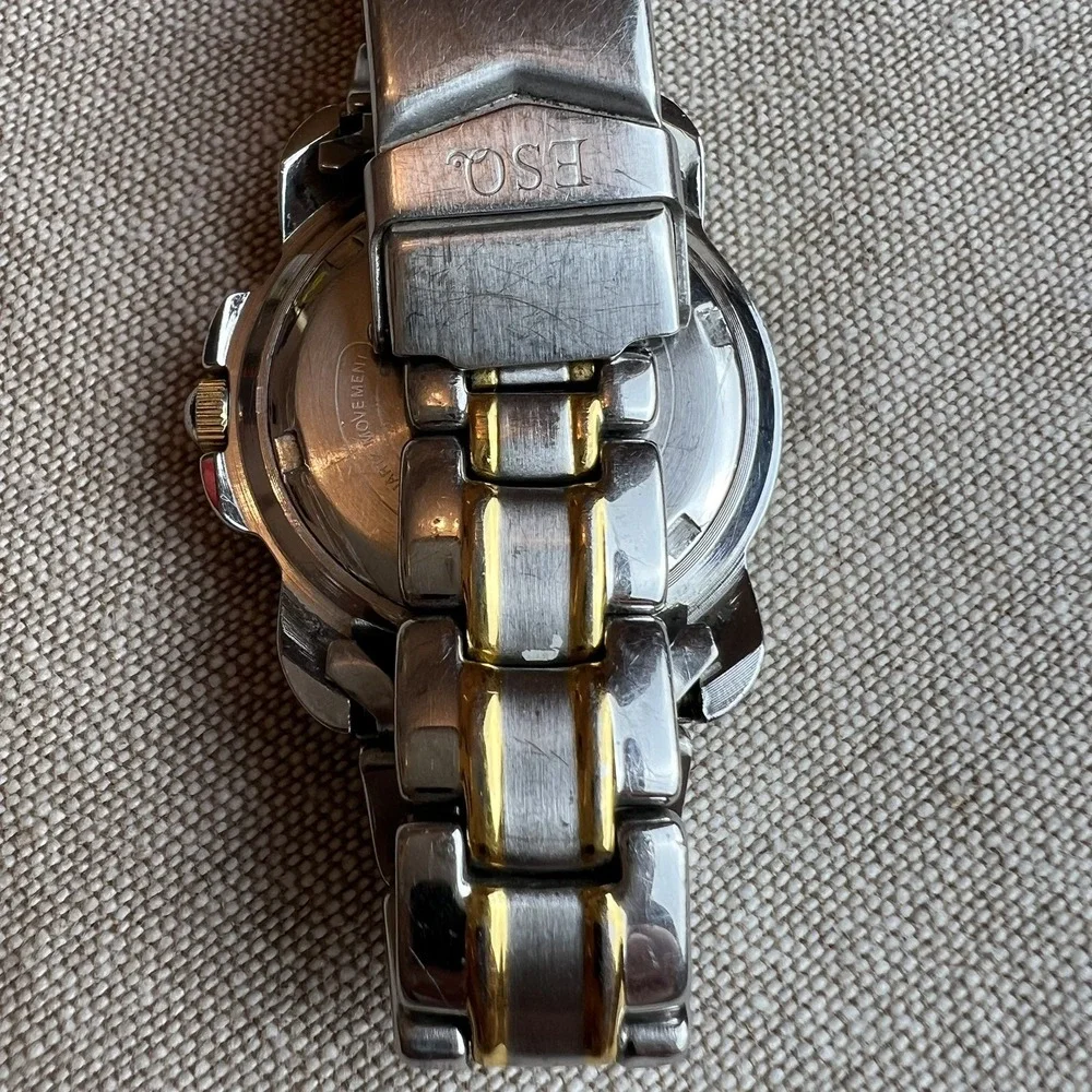 ESQ Submersible Watch Swiss Quartz Esquire Works Well New Battery